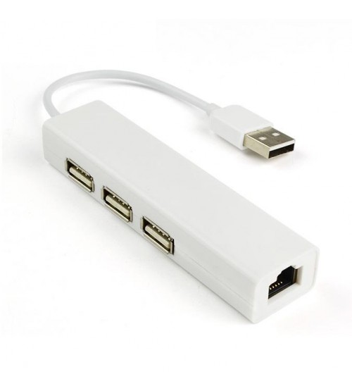 USB to LAN Ethernet External Network Card with USB Hub - VLB161-100-3